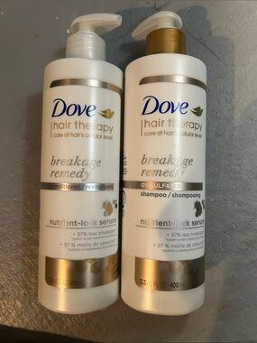 NEW 🆕 Dove Hair Therapy Breakage Remedy Shampoo Conditioner set 0% sulfates